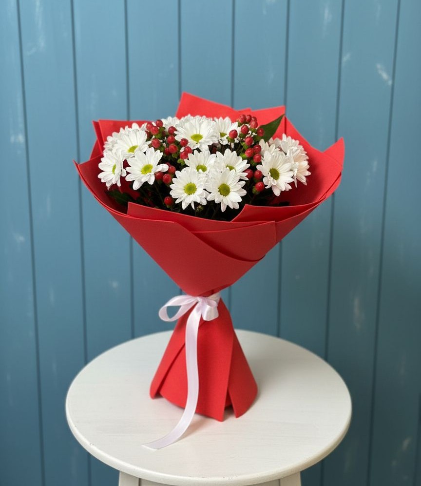 Букет цветов из: Хризантемы в Первомайском Республика Крым