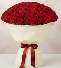 Букет 101 Красная роза Милано в Первомайском Республика Крым