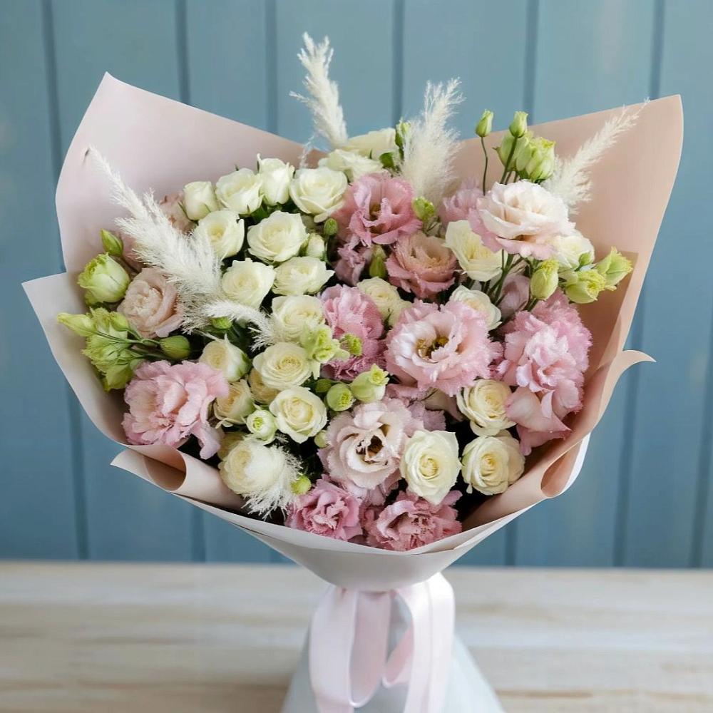 Букет цветов из: Альстромерии и Розы в Первомайском Республика Крым