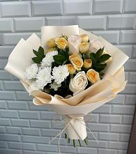 Букет цветов из:  Розы и Хризантемы в Первомайском Республика Крым