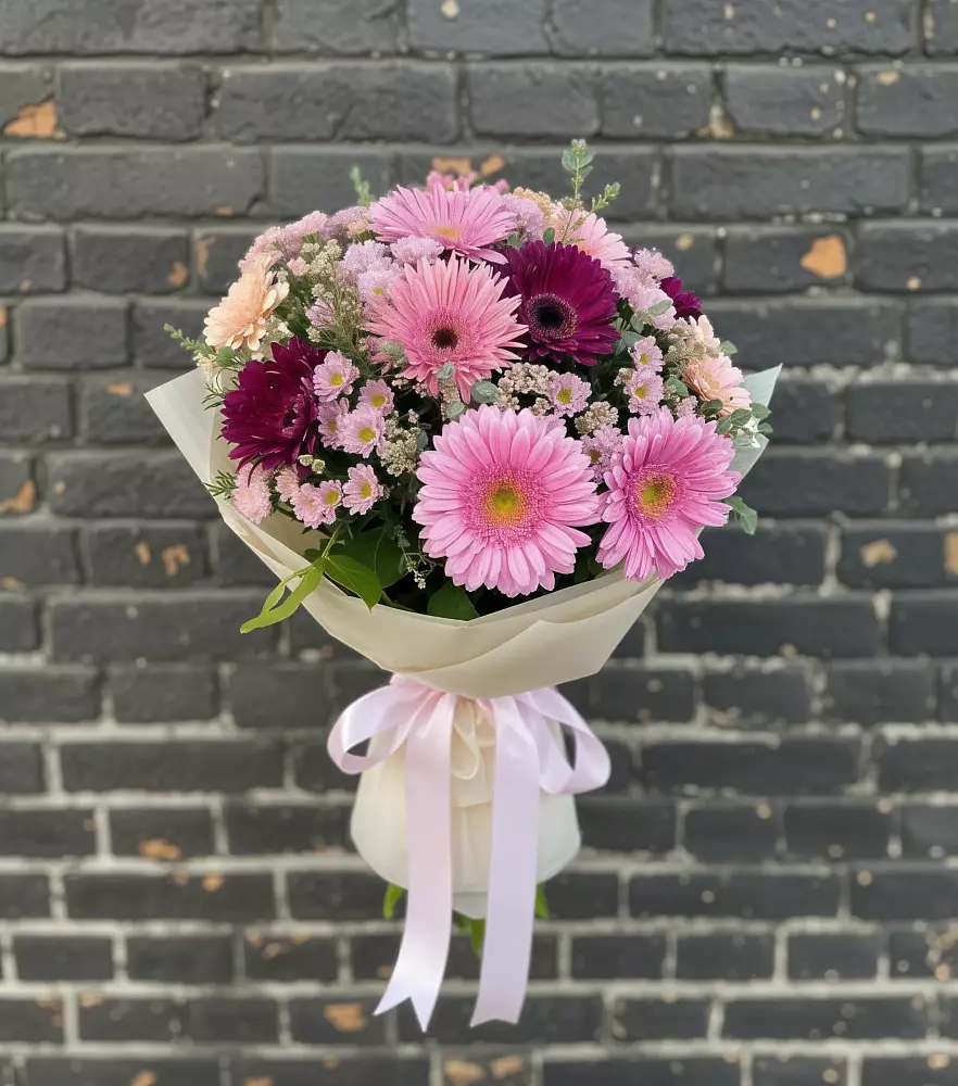 Букет цветов из: Герберы и Хризантемы в Первомайском Республика Крым