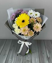 Букет цветов из:  Розы, Герберы и Хризантемы #REPLACE_PRED# Первомайском Республика Крым