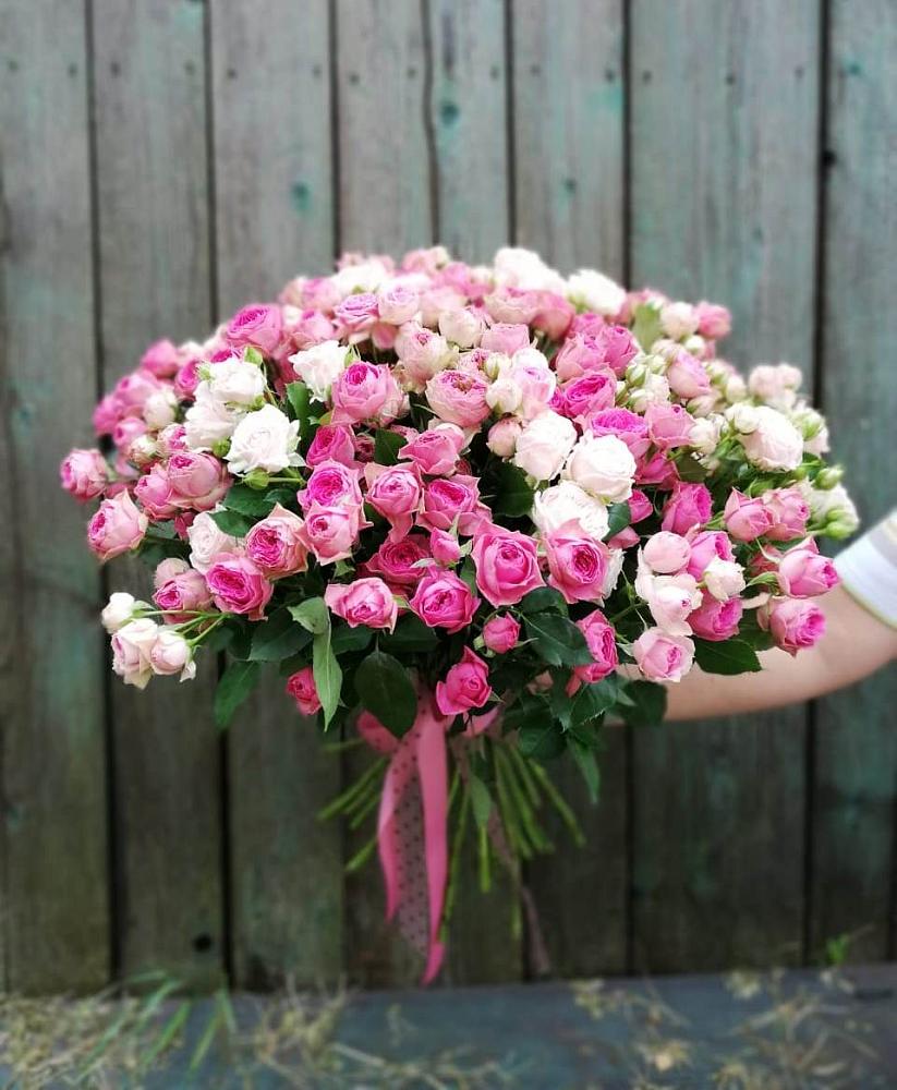 Букет Розовые кустовые розы Натали и Лав Лидия в Первомайском Республика Крым