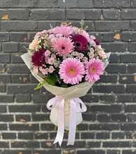 Букет цветов из:  Герберы и Хризантемы в Первомайском Республика Крым